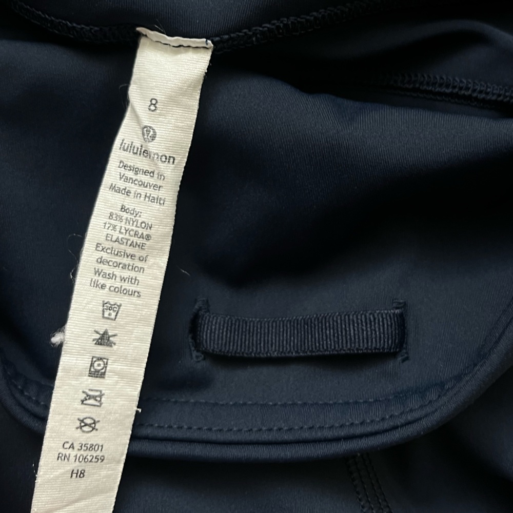 Lululemon fast and free tights peloton logo navy blue 8 - Picture 12 of 15